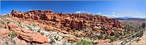 Fiery Furnace en vue panoramique - Arches National Park (CANON 5D + EF 24mm L)