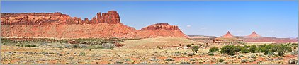 Canyonlands NP - The Needles en vue panoramique  (CANON 5D + EF 100 macro)