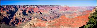 Grand Canyon NP - Yavapai Point en vue panoramique au soir (CANON 5D + EF 50 mm)