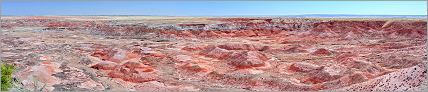 Petrified Forest National Park - Painted Desert en vue panoramique (Ouest USA) CANON 5D + EF 50mm F1,4 USM