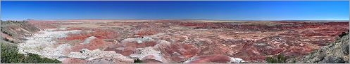 Petrified Forest National Park - Painted Desert en vue panoramique (Ouest USA) CANON 5D + EF 50mm F1,4 USM