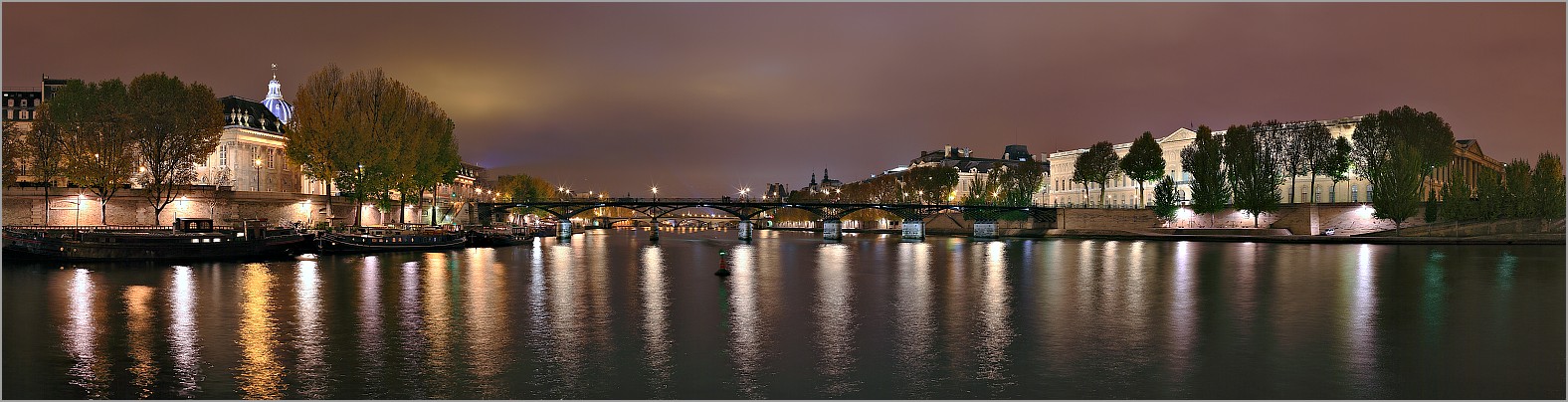 La Seine - Quai de Conti - Pont des Arts - Quai du Louvre - PARIS (CANON 5D + EF 50mm F1,4 USM)